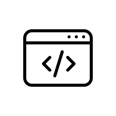 siyah ve beyaz vektör simgesi 