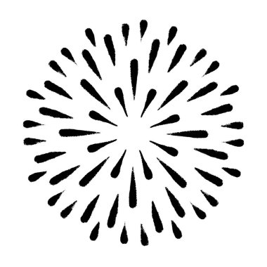 Klasik Günışığı Patlaması El yapımı Havai fişek Tasarımı Kara Işınlar