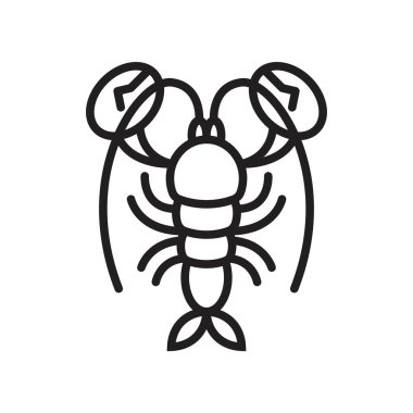 ıstakoz ile vektör arka plan