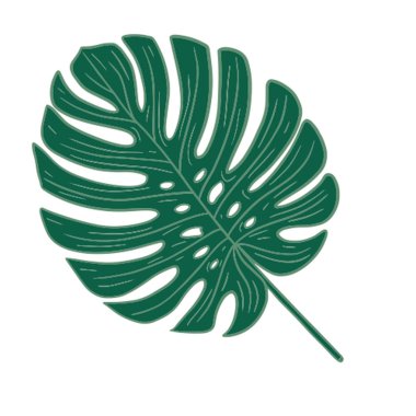 Leaf Line Icon. Vector illustration  clipart