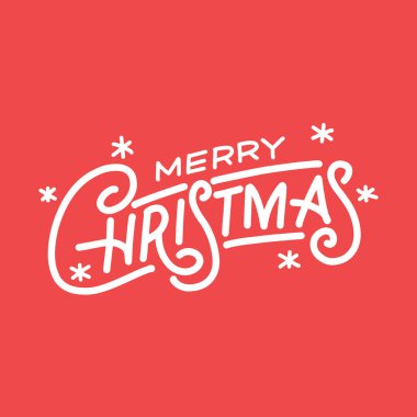 Handdrawn Merry Noel yazı tipografi selamlar kart