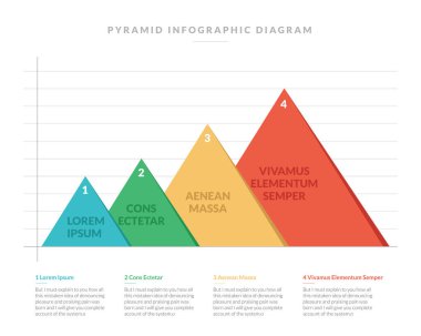 Modern stil soyut Infographic illüstrasyon düzeni ile metin açıklaması altında ve yanında iş veri görselleştirme öğeleri grafik vektör, merdiven, seçenekleri diyagram
