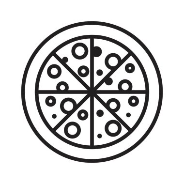 Pizzanın vektör çizimi 