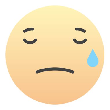 Sosyal ağ ve uygulamalar için Face Emotion Emoji Sign Face