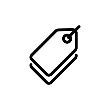 fiyat etiketleri siyah beyaz vektör simgesi