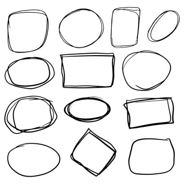 Set El kabarcık konuşma konuşmak basit iletişim kabarcık çizim 