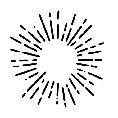 Splash illüstrasyon işareti simge vektör 