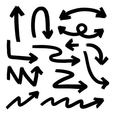 farklı oklar çizim vektör 