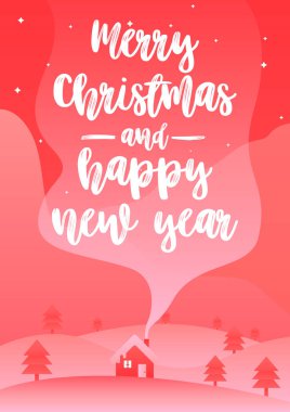 Happy New Year Dekoratif Kutlama tebrik kartı yeni yıl için