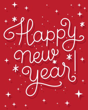 Yeni yıl arifesinde boş geçmiş için mutlu yeni yıl 2019 kutlama tebrik kartı.