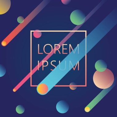 Kapaklar, kartlar, poster, Flyers ve banner tasarımları için uygulanabilir düz dinamik tasarım ile meteor yağmuru arka plan. Vektör Illustration