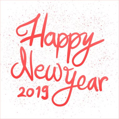 Mutlu yeni yıl çizilmiş yazı