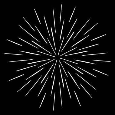 Klasik Günışığı Patlaması El yapımı Havai fişek Tasarımı Kara Işınlar