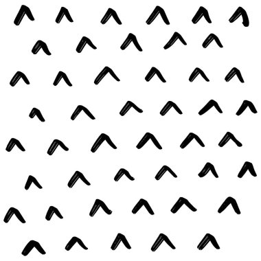 eometrik vektör deseni, Memphis tarzı desen, çeşitli nesnelerle moda vektör arka plan