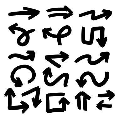 farklı oklar çizim vektör 