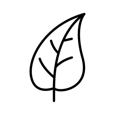 Yaprak Çizgi Simgesi. Vektör çizimi 