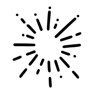 Splash illüstrasyon işareti simge vektör 