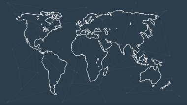 dünya haritası vektör illüstrasyonu 