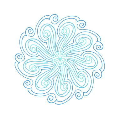 Çiçek Mandala. Vintage dekoratif öğeler. Oryantal desen vektör çizim. Islam, Arapça, Indian, Fas, İspanya, Türk, pakistan, Çin, mistik, Osmanlı motifleri