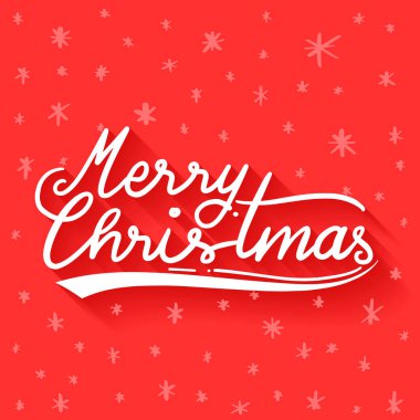 Handdrawn Merry Noel yazı tipografi selamlar kart 