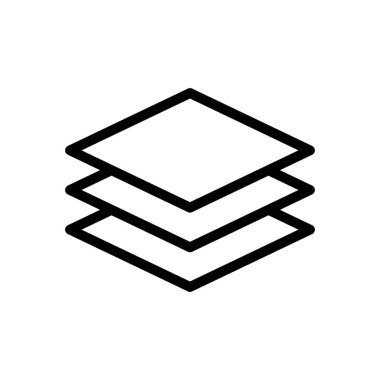 kağıtların siyah beyaz vektör simgesi