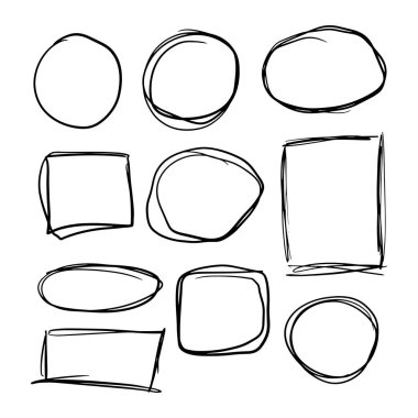 Set El kabarcık konuşma konuşmak basit iletişim kabarcık çizim 