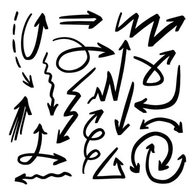 farklı oklar çizim vektör 