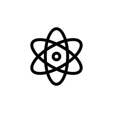 atom işareti ile vektör arka plan