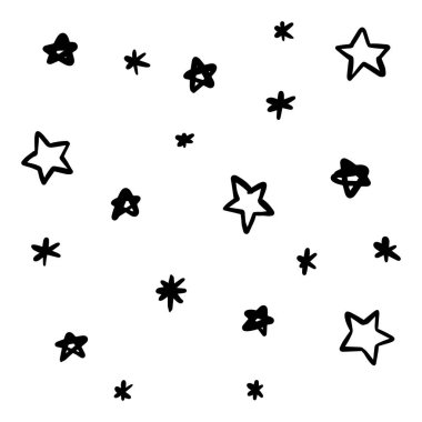 Yıldız Dikişsiz desen vektör çizim 