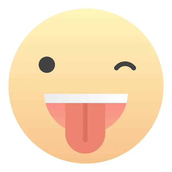 Emoji Sign Face För Sociala Nätverk Och Appar — Stock vektor