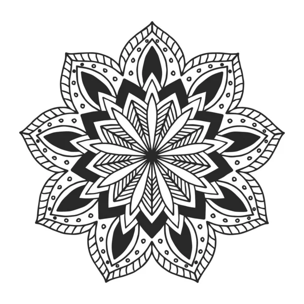 Квітка Мандали Урожай Декоративних Елементів Східні Візерунок Векторні Ілюстрації Іслам — стоковий вектор