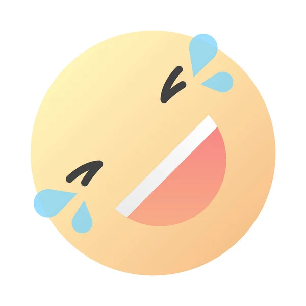 Emoção Facial Emoji Sign Face Para Redes Sociais Aplicativos —  Vetores de Stock