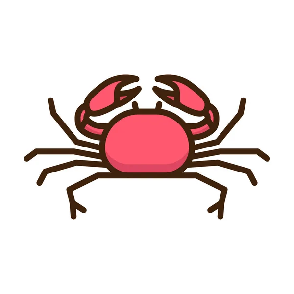 Fond Vectoriel Avec Crabe — Image vectorielle