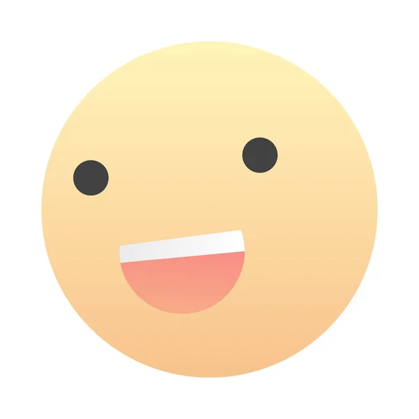 Emoji Sign Face Social Network Apps — Stock Vector