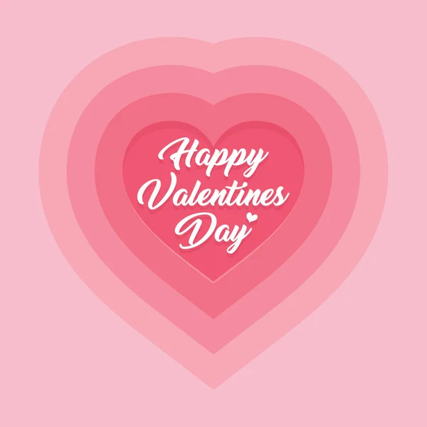 Щасливі Валентинки Денна Листівка Векторні Ілюстрації — стоковий вектор