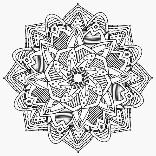 Квітка Мандали Урожай Декоративних Елементів Східні Візерунок Векторні Ілюстрації Іслам — стоковий вектор