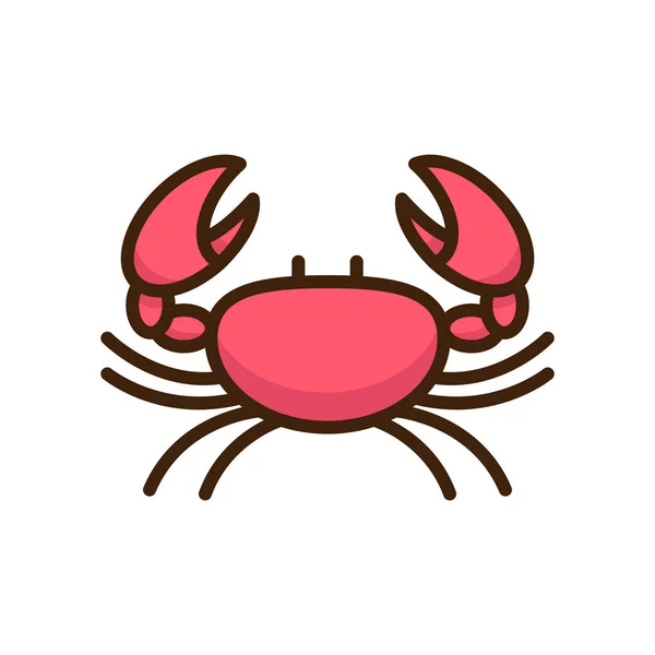 Fond Vectoriel Avec Crabe — Image vectorielle