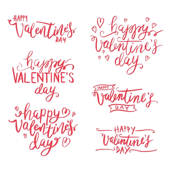 Happy Valentines Day Karte Vektor Illustration — Stockvektor