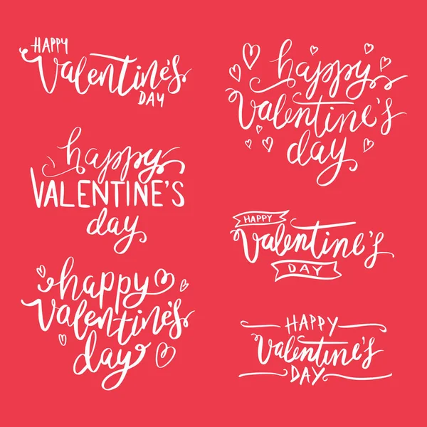 Happy Valentines Day Karte Vektor Illustration — Stockvektor