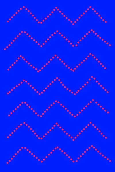 Zigzag Fond Dessiné Main Rétro Années Vintage — Image vectorielle
