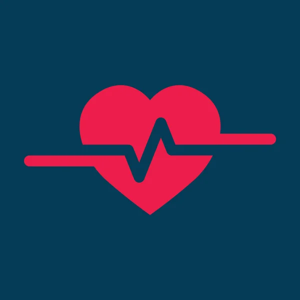 Símbolo Icono Estilo Mínimo Cardiovascular Línea Latidos Del Corazón — Vector de stock