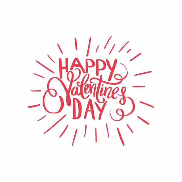 Feliz Dia Dos Namorados Ilustração Vetor Cartão Dia — Vetor de Stock