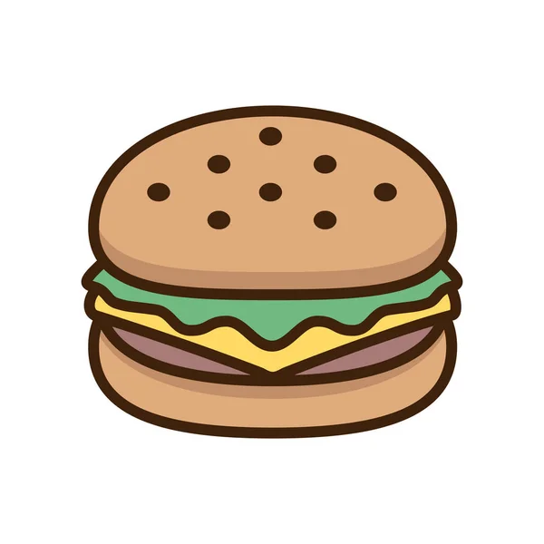 Vector Background Burger — Stock Vector