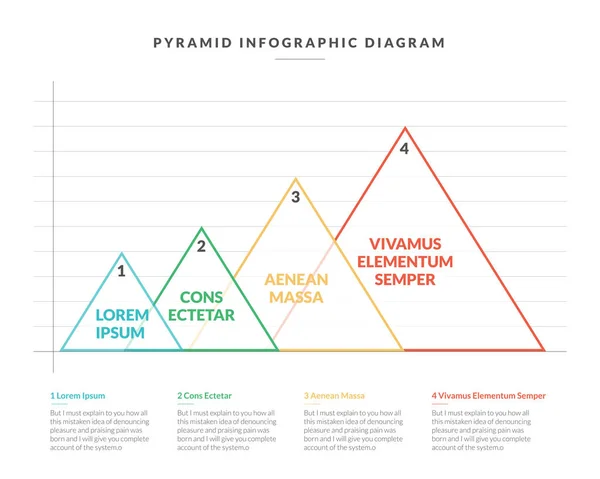 Stile Moderno Astratto Infografica Layout Illustrativo Vettoriale Con Descrizione Del — Vettoriale Stock