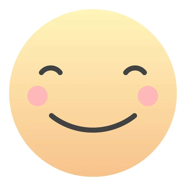 Emoji Sign Face Social Network App — Vettoriale Stock