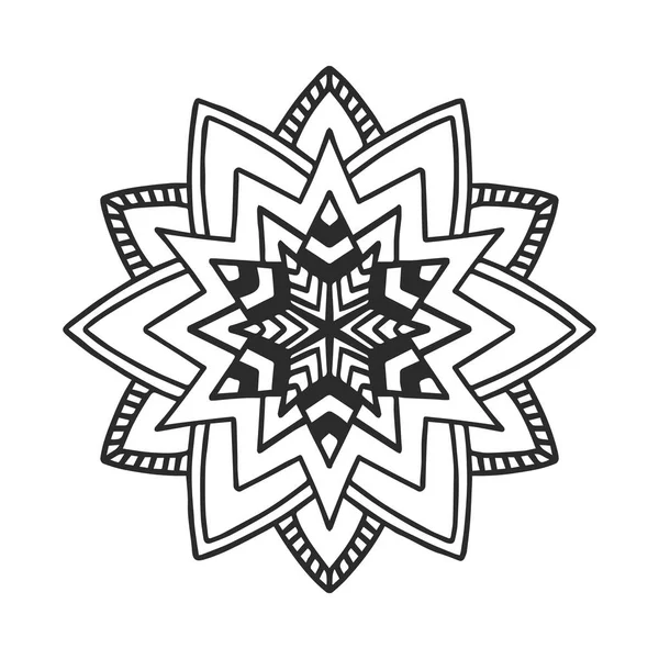 Mandala Bloem Vintage Decoratieve Elementen Oosterse Patroon Vectorillustratie Islam Arabic — Stockvector
