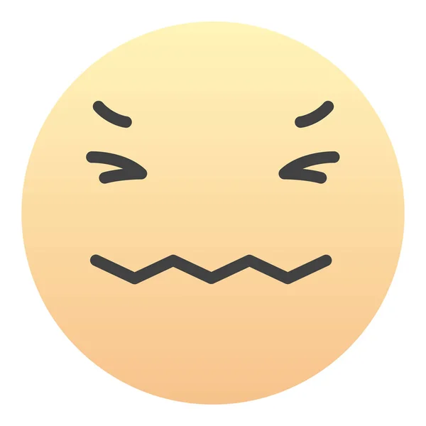 Emoción Facial Emoji Sign Face Para Redes Sociales Aplicaciones — Vector de stock