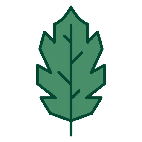 Leaf Line Icon Vector Illustration — Stock Vector