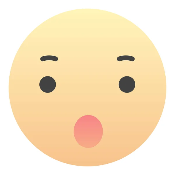 Emoji Sign Face Para Redes Sociales Aplicaciones — Vector de stock