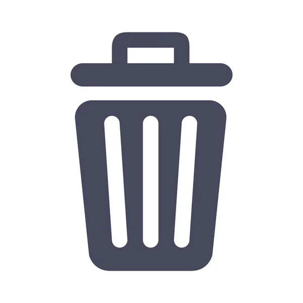 Bin Icono Vector Fondo — Vector de stock